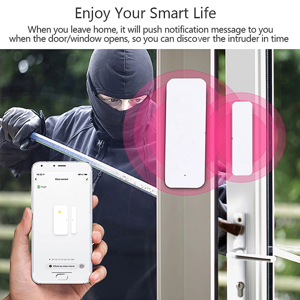 Smart Wi-Fi Door Sensor  Alarm Security Protection