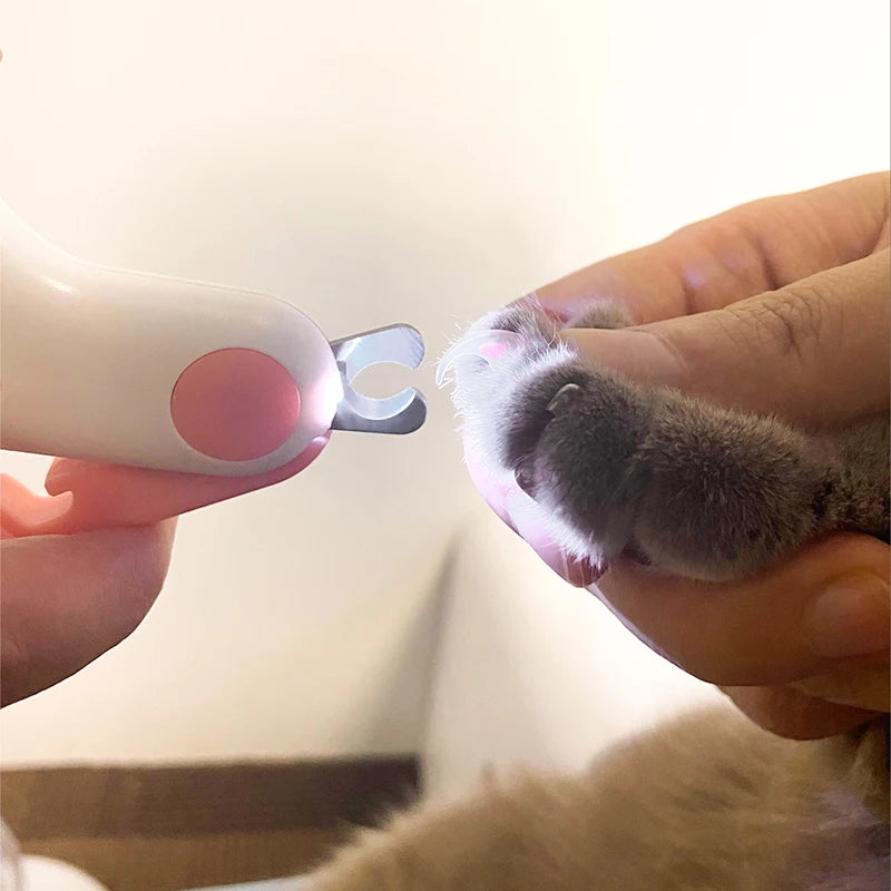 LED Light pet Nail  Trimmer with Safety Lock