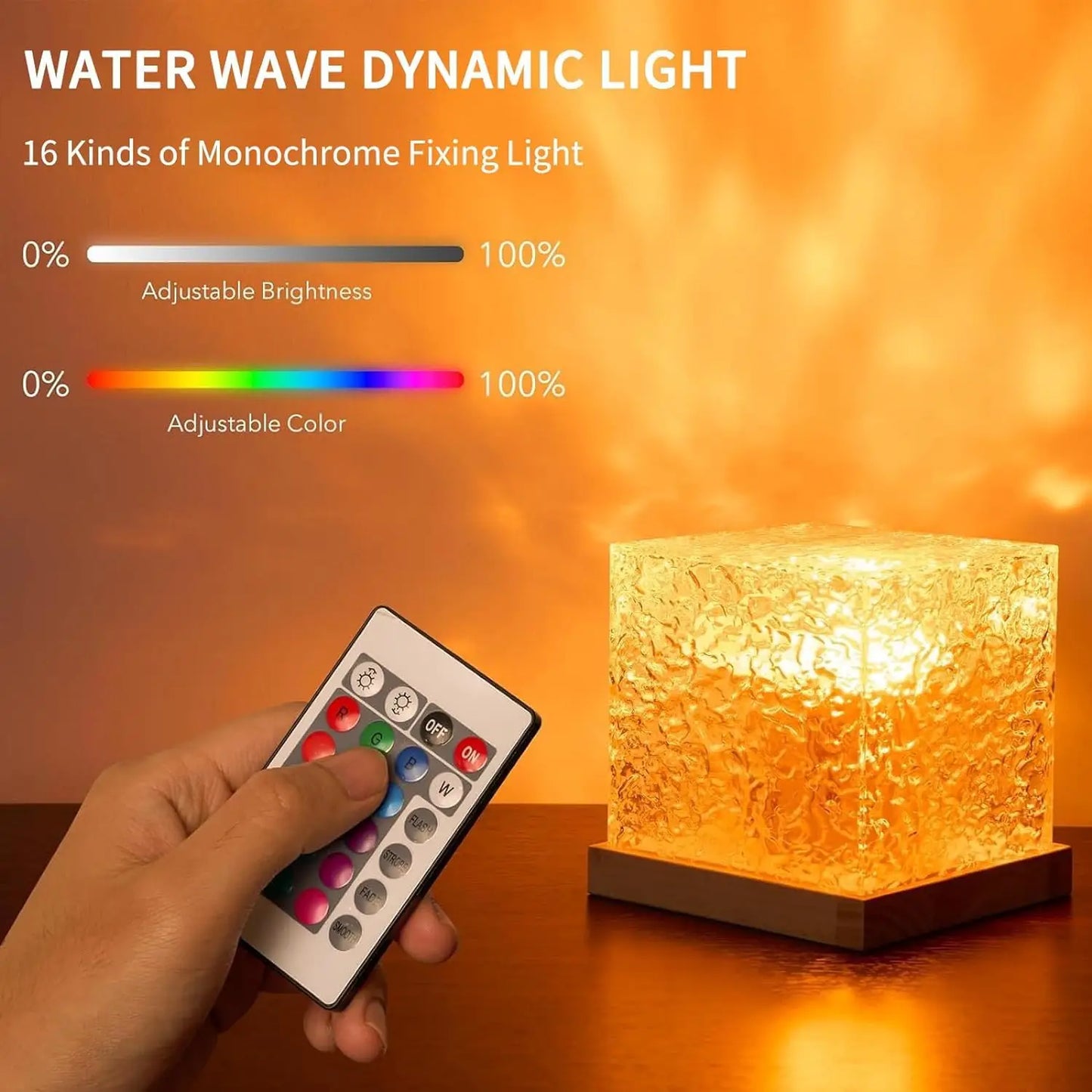 Ocean Wave Projector Light 16 Colors Lamp