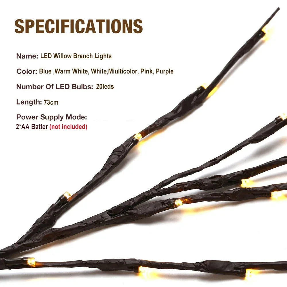 LED Artificial Branch Lamp For Decor