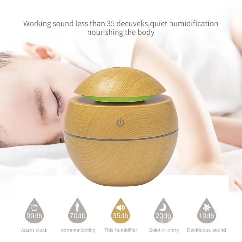 Wood Grain Air USB Ultrasonic Humidifier