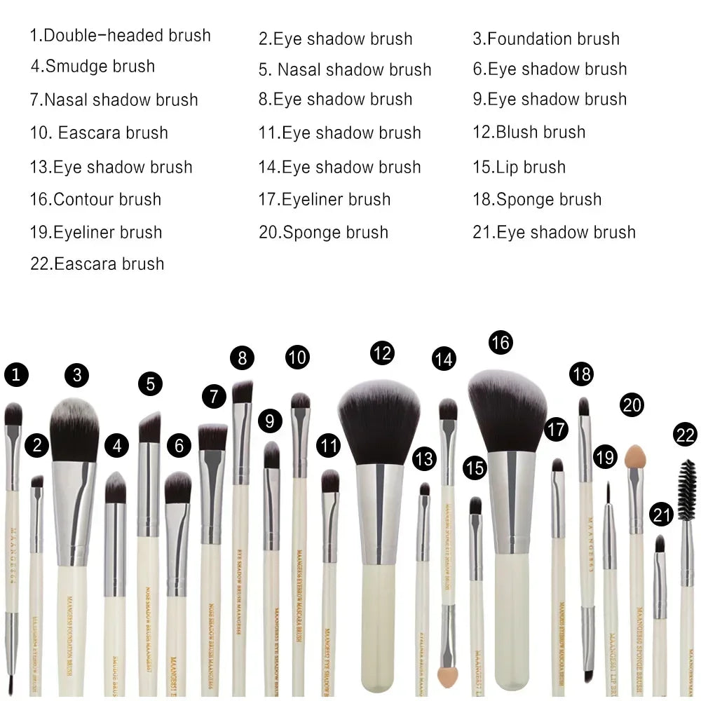 3/13/22pcs Professional Makeup Brushes Set