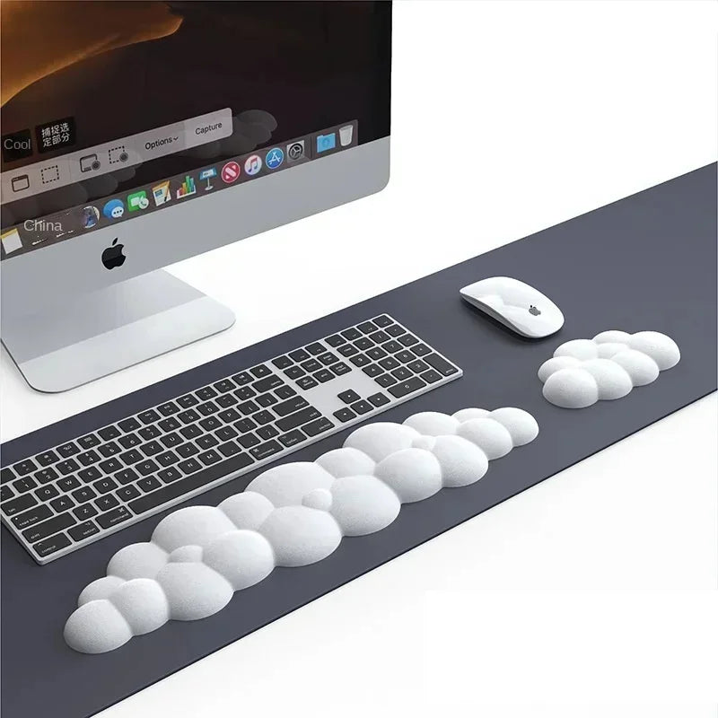 Cloud Shape Soft Hand Rest for Keyboard Mousepad