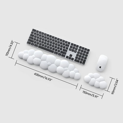 Cloud Shape Soft Hand Rest for Keyboard Mousepad