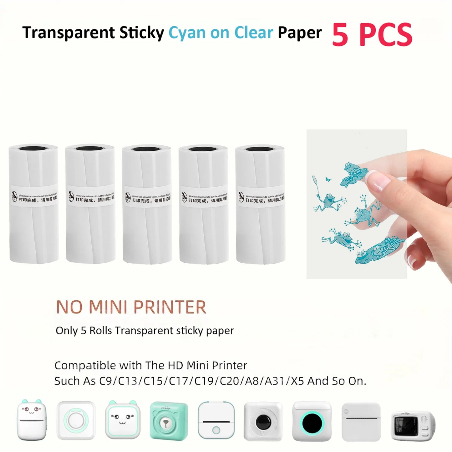 Thermal Portable Inkless Mini Bluetooth Printer