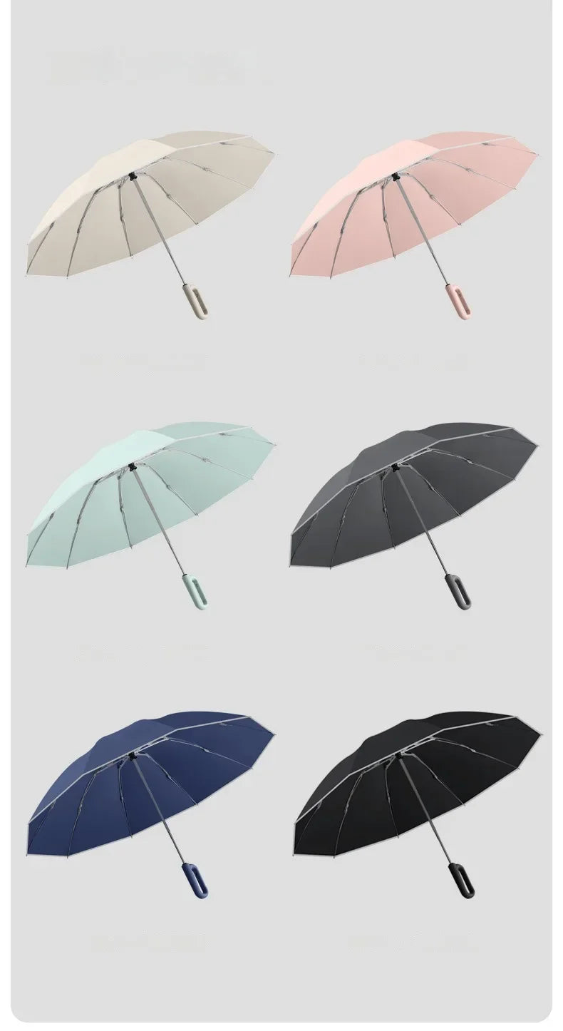 Automatic Folding Umbrella With Reverse Reflective Strip