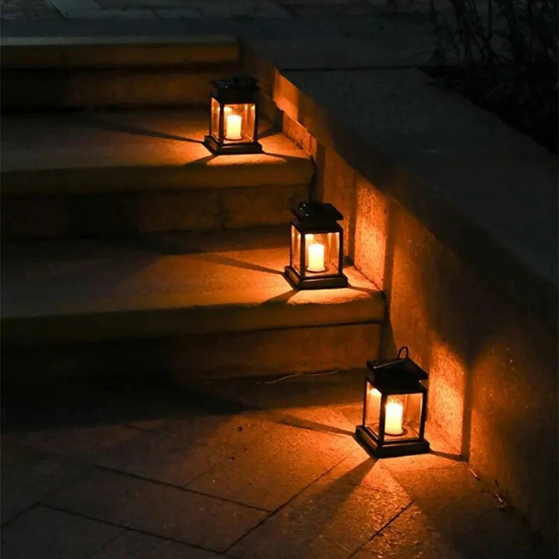 Outdoor Garden Solar Retro Lantern Lights