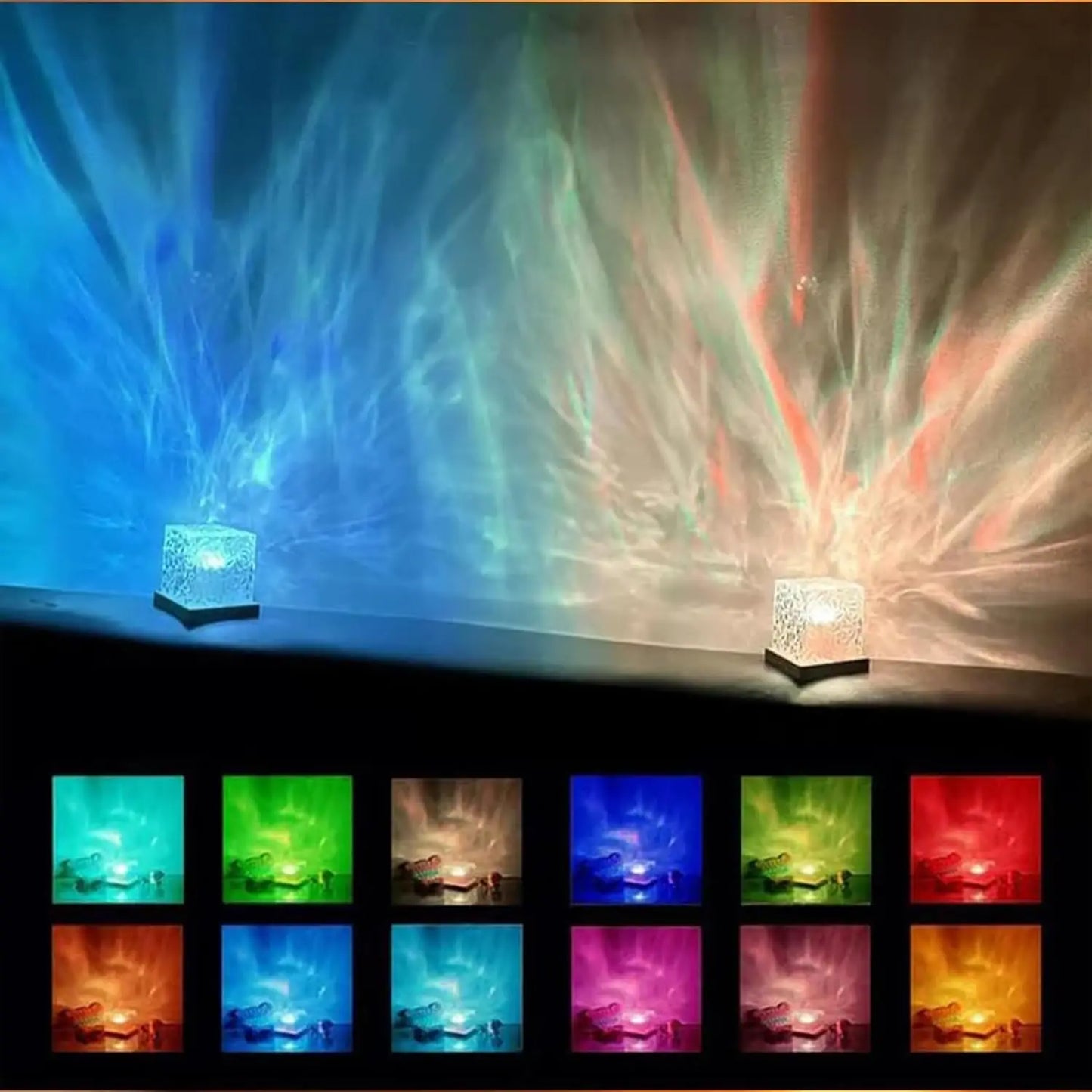 Ocean Wave Projector Light 16 Colors Lamp