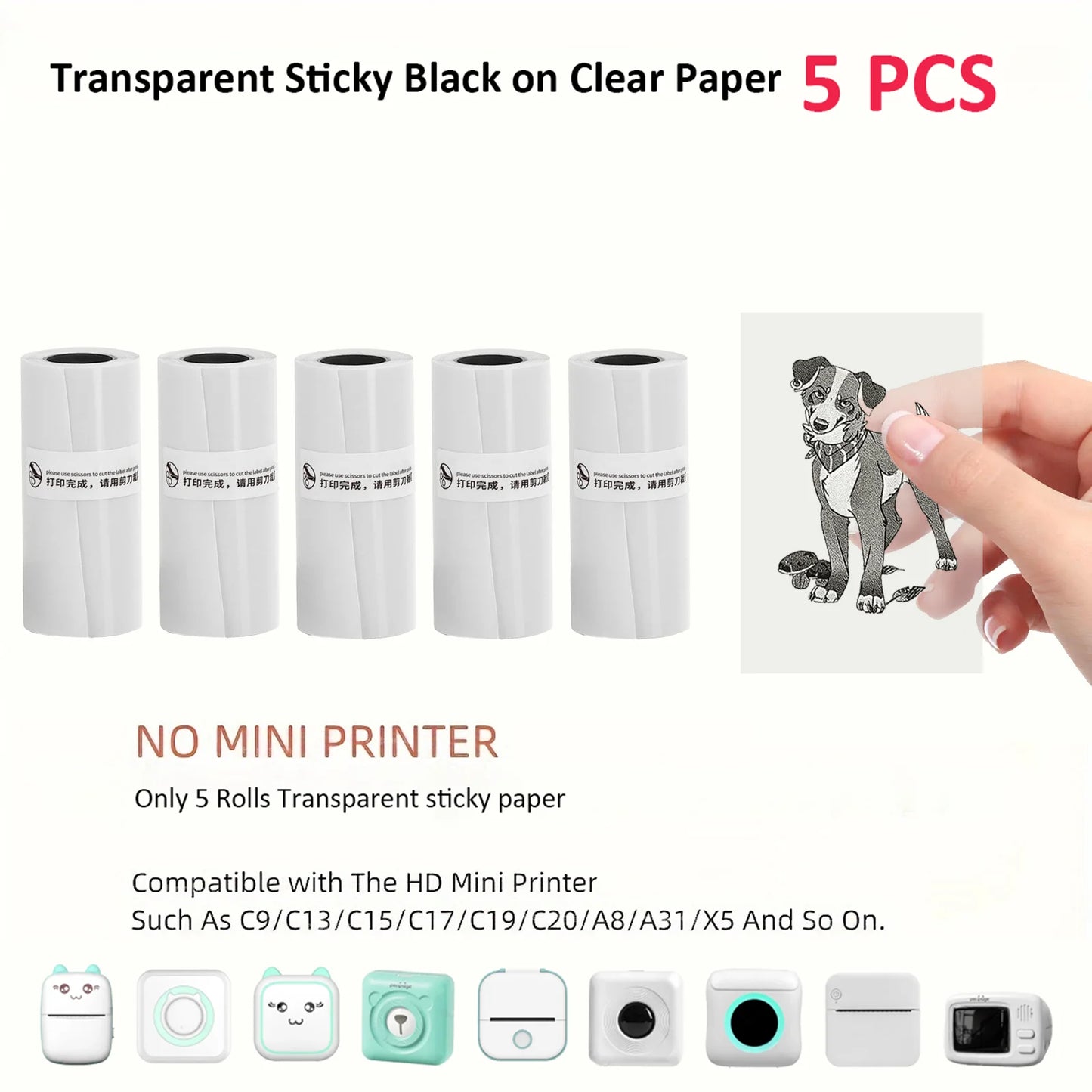 Thermal Portable Inkless Mini Bluetooth Printer