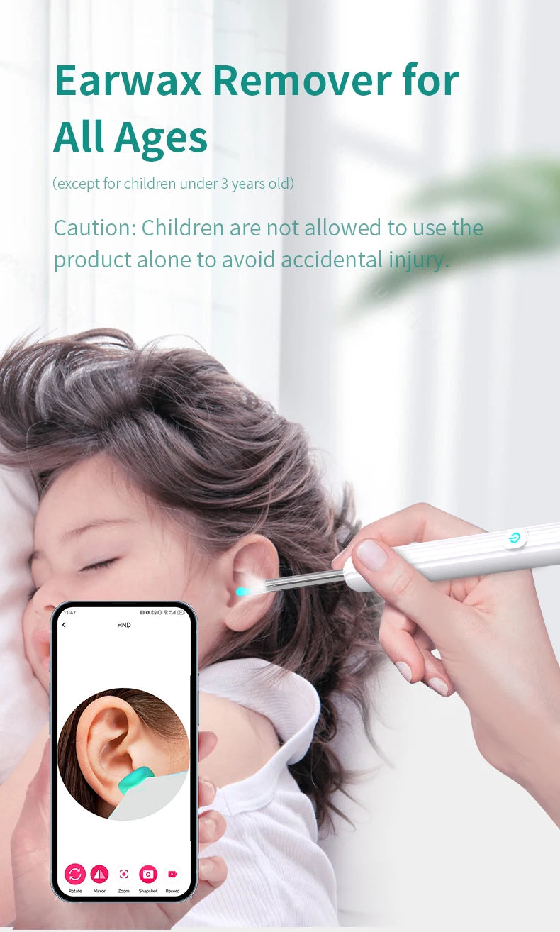 Smart Visual Ear Cleaner with Camera 1296P