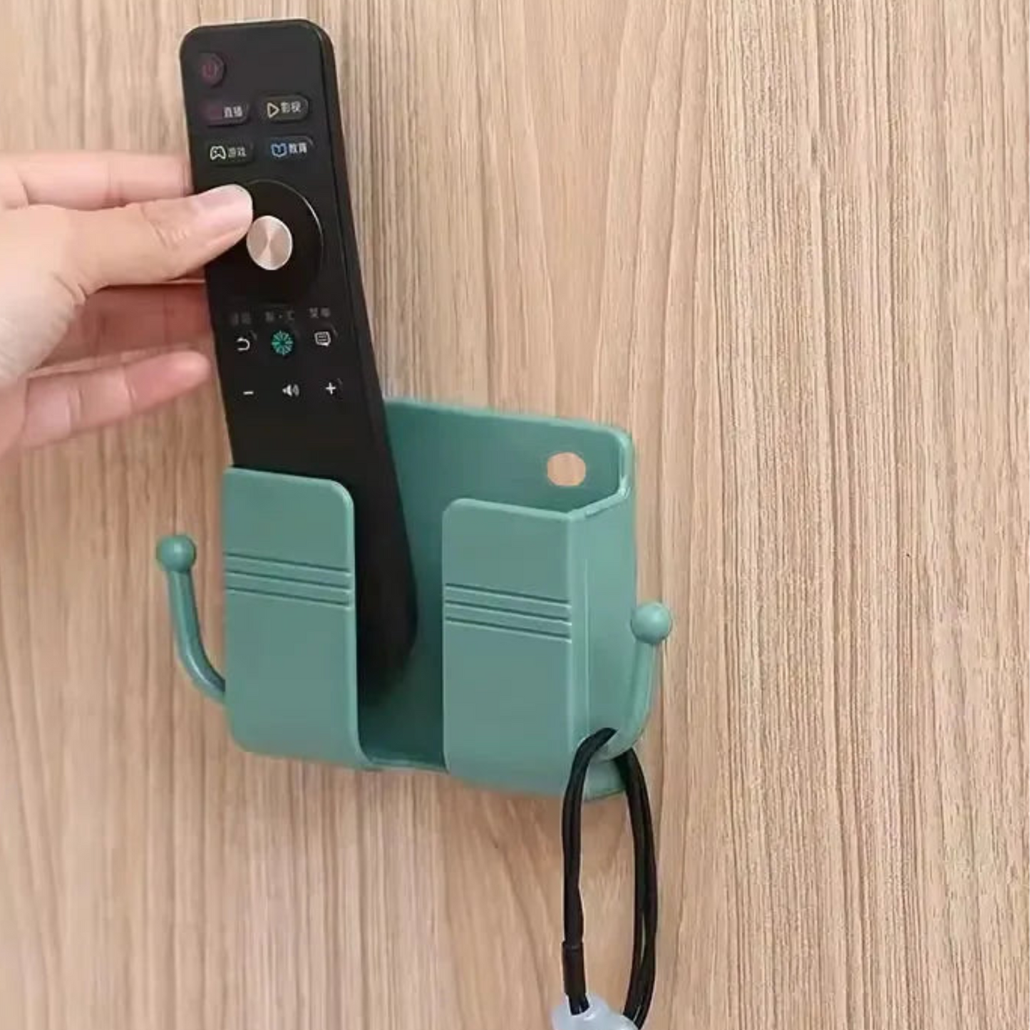 Adhesive Wall Mount Phone Holder With Hooks